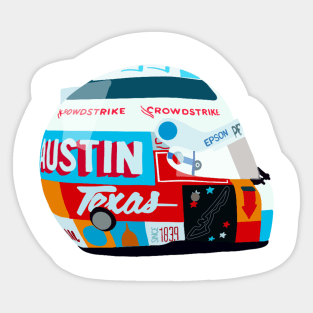 Valtteri Bottas' 2021 USA Grand Prix special edition helmet Sticker